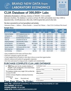 CLIA Database of 300,000+ Labs