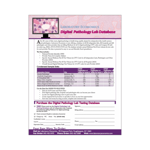 Digital Pathology Lab Database